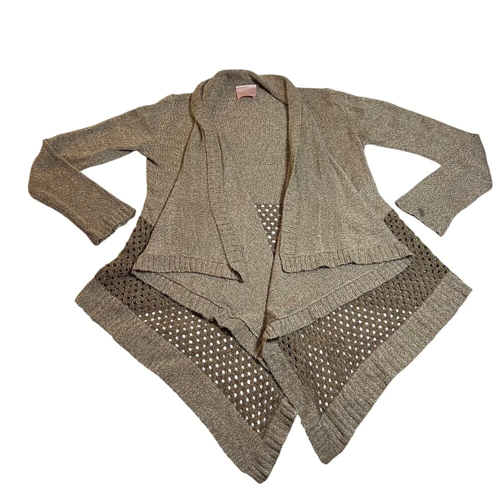 Romeo & Juliet Couture Open Front Knit Cardigan Size S Boho Casual Minimalist